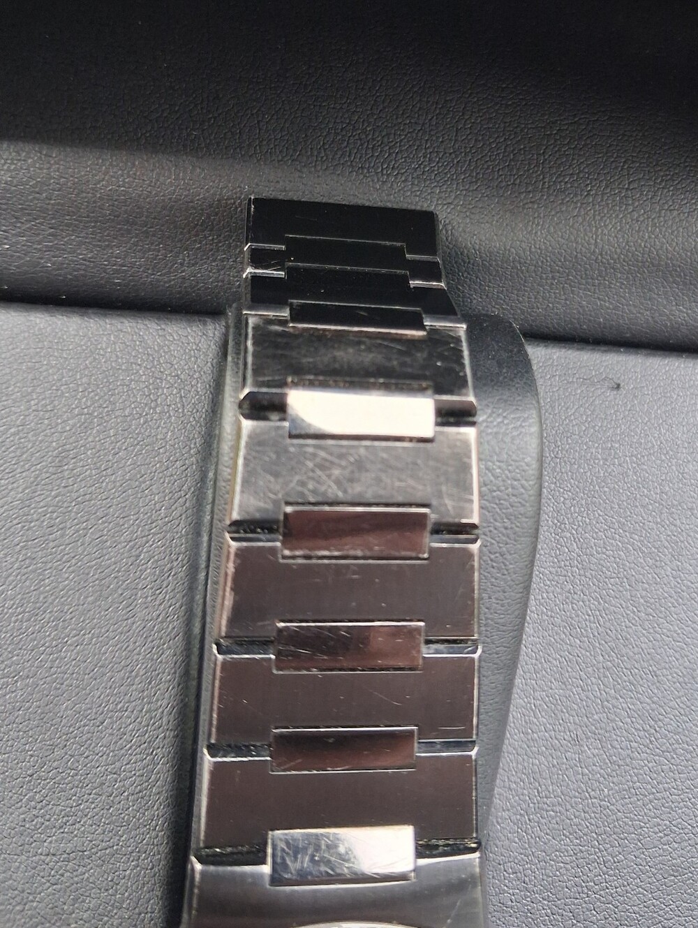 Movado Black and Silver Museum Dial Watch with DIAMOND Bezel - Picture 10 of 16
